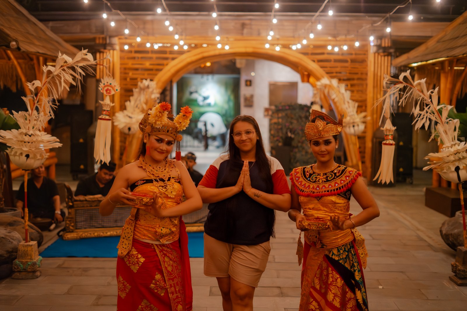 Balinese Dancers wih Guest
